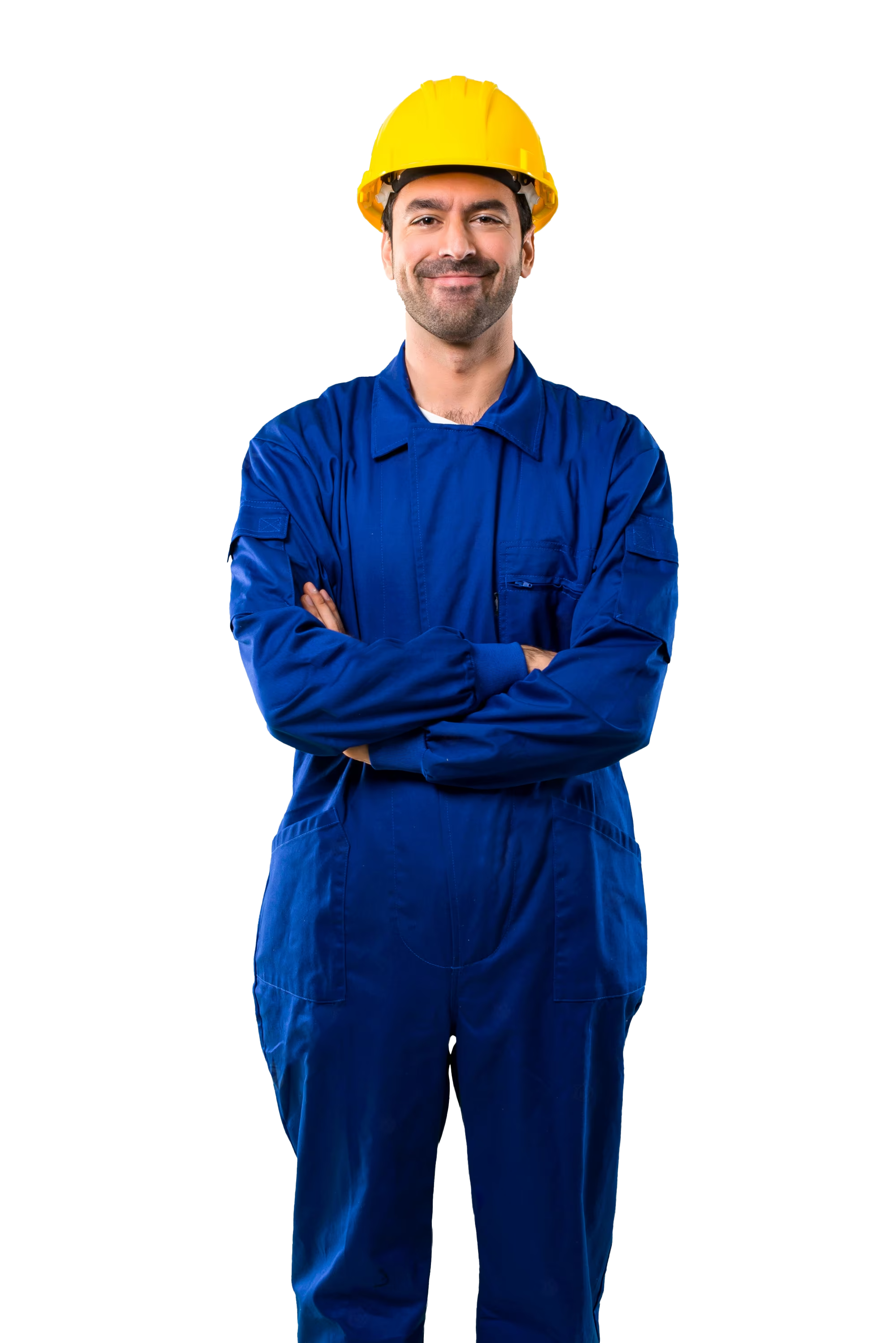 Hombre contento por su trabajo en Ferremallas Cali