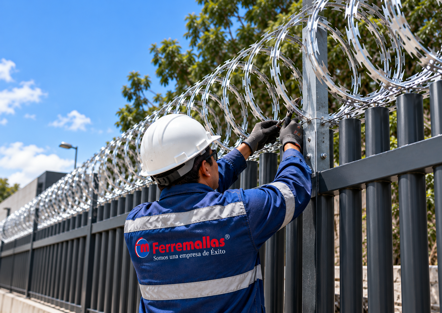 Instalación de concertinas de seguridad en Cali