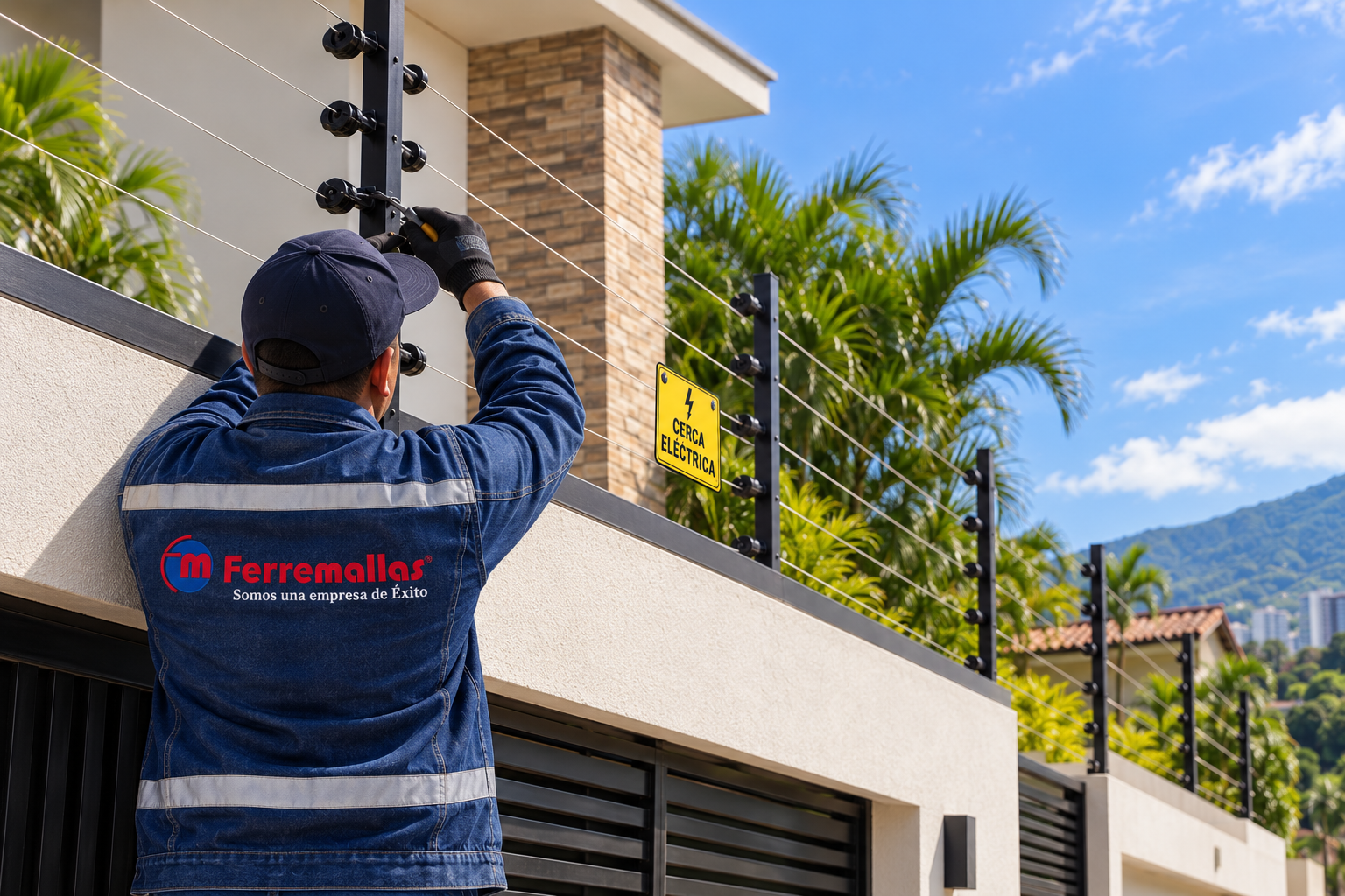 Instalación de cercas eléctricas en Cali por Ferremallas