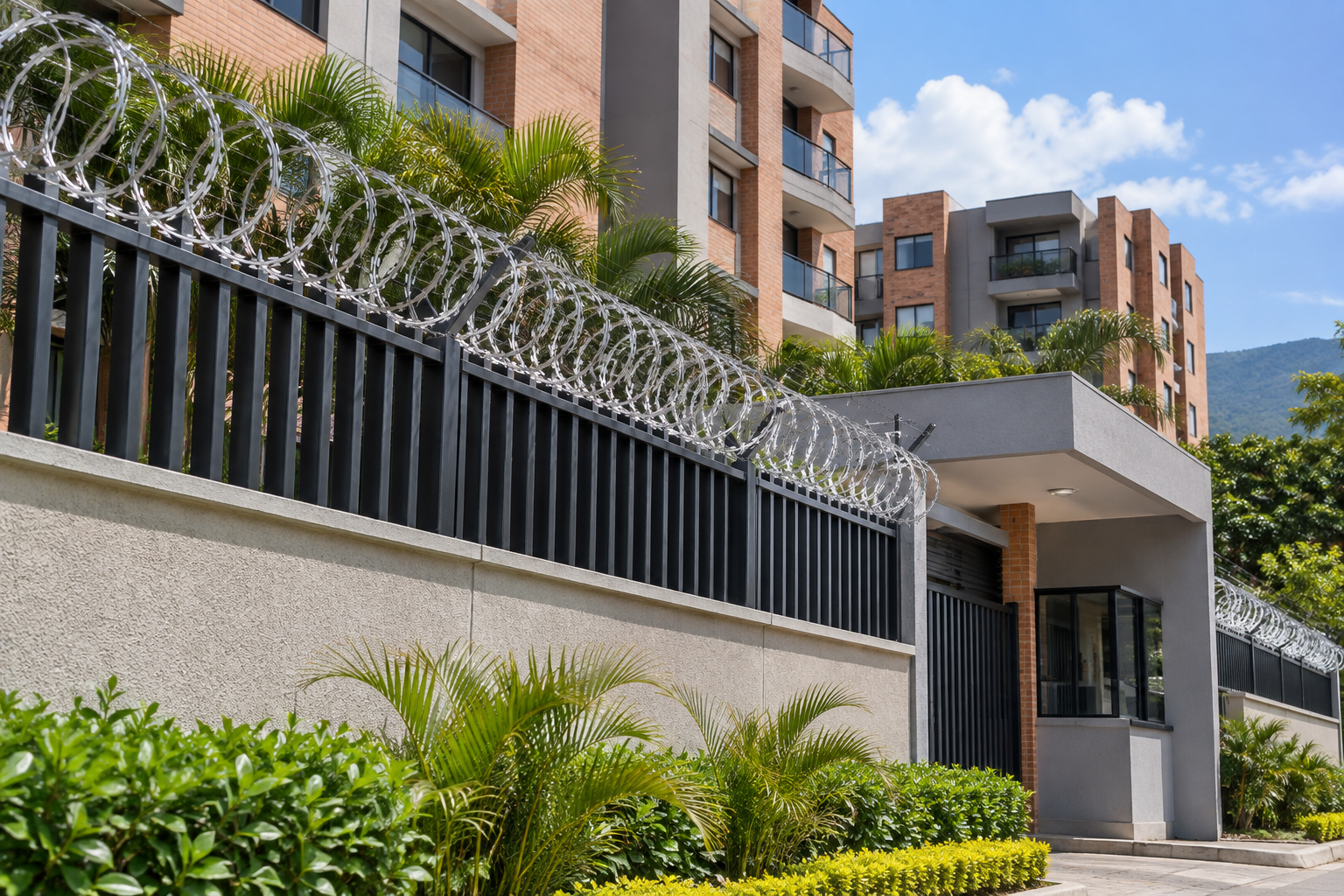 Concertina de seguridad para protección residencial